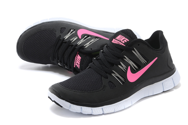 Nouveau Nike Free 5.0 femmes noir rose (1)